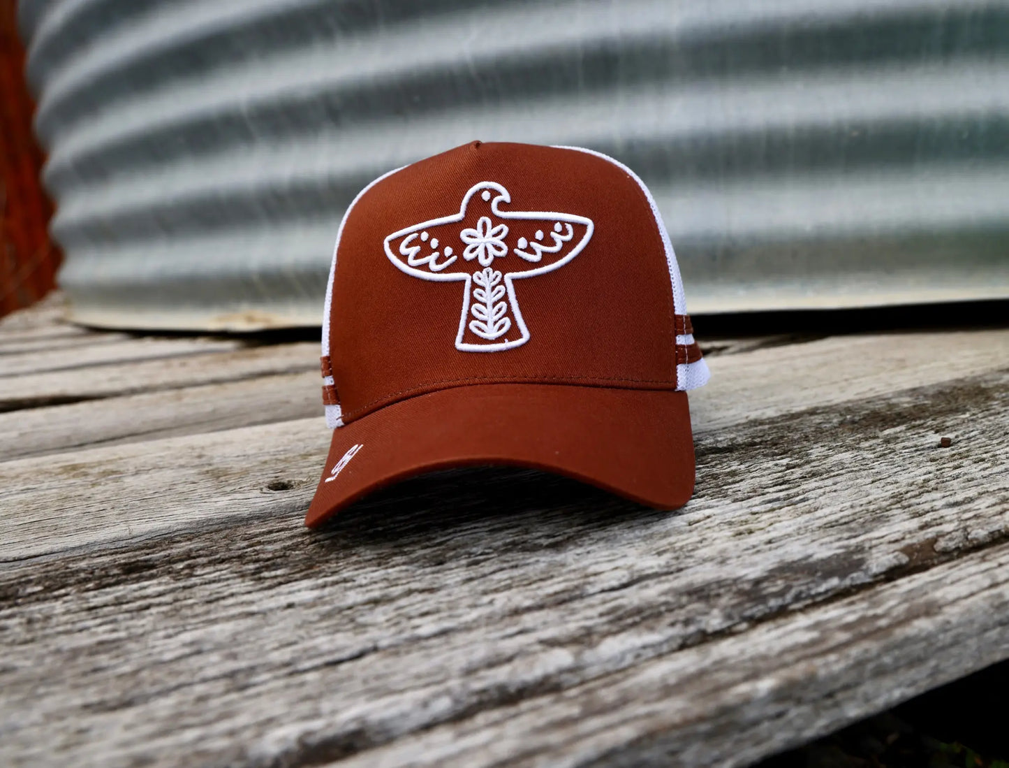 Rust Thunderbird Trucker Hat