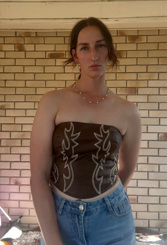 Leather top