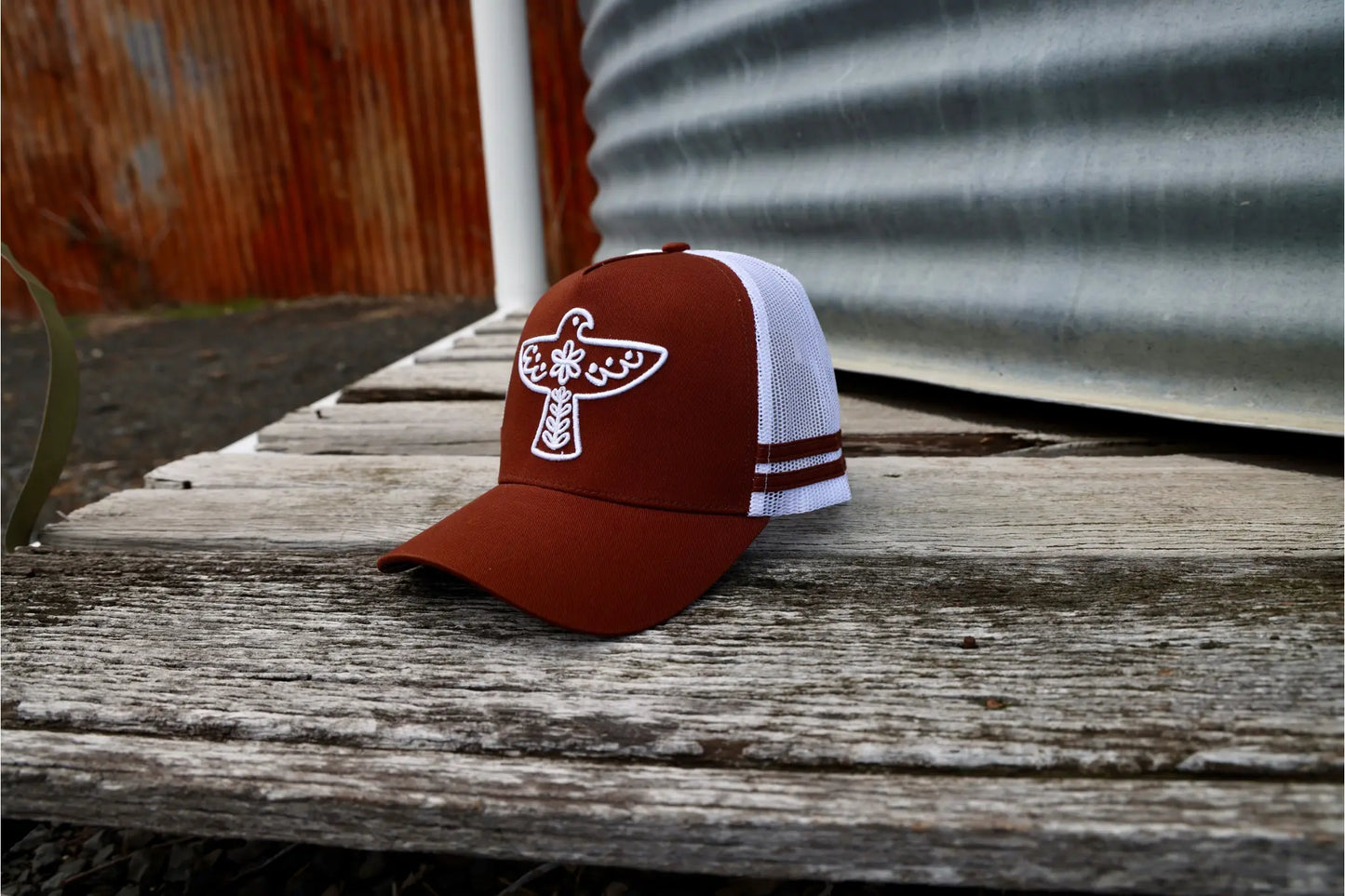 Rust Thunderbird Trucker Hat