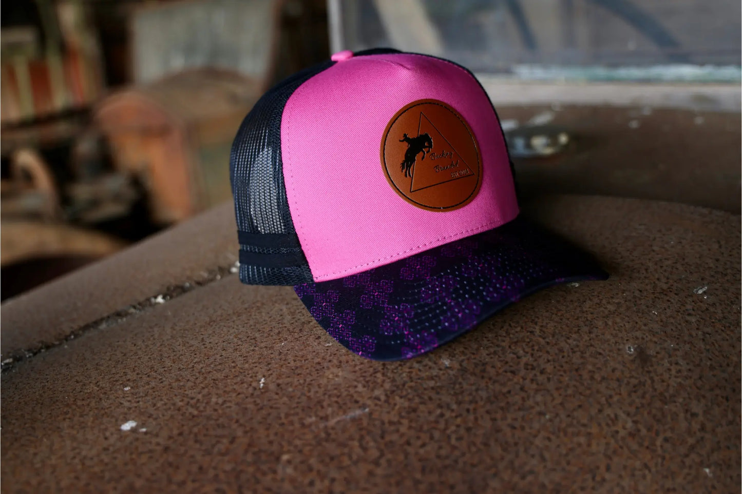 Hot Pink original logo Trucker Cap